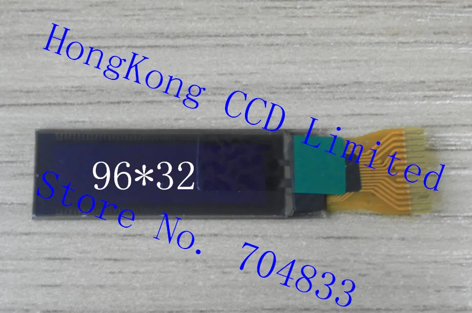 0,86-дюймовый белый OLED-дисплей 14pin 96 *32 SSD1316 белый OLED-экран QT1316P01A IIC I2C интерфейс