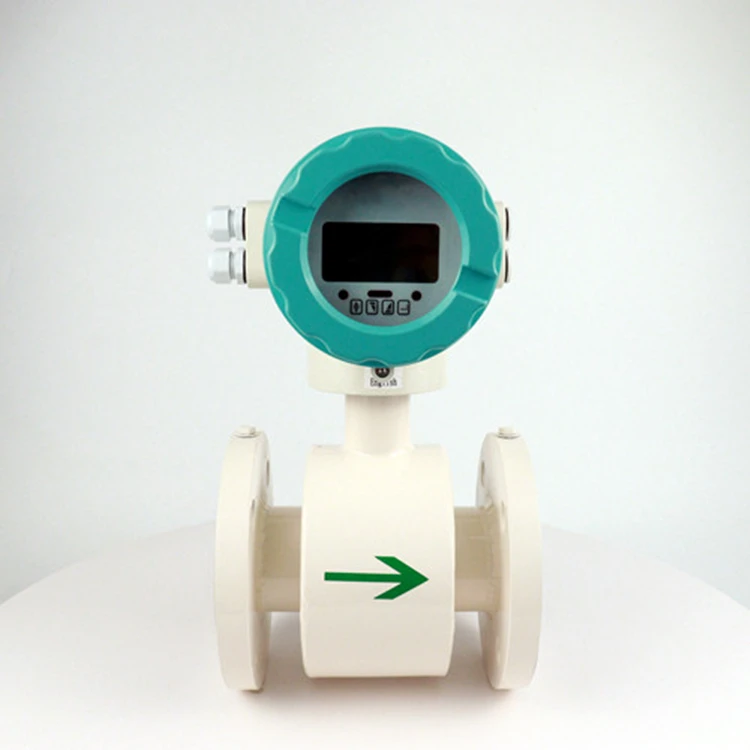 2-дюймовый Электромагнитный расходомер Молочно-кремового цвета для очистки сточных вод Цифровые счетчики RS485