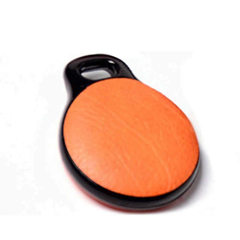 2X чехол с защитой от потери Airtag, подходящий для Apple Airtag, кожаный чехол, подходящий для устройства Apple Tracker, защита от падения Оранжевый