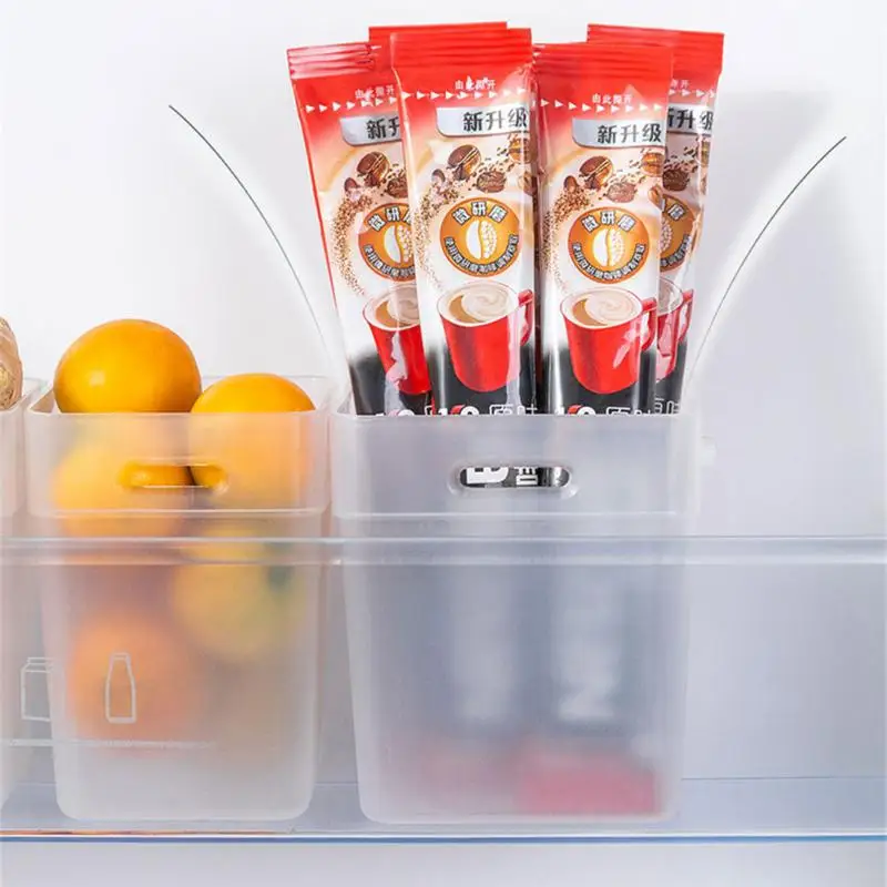 2шт Ящик для хранения продуктов В Холодильнике Прозрачный Ящик Для хранения приправ Органайзер для холодильника Ящики Кухонный Органайзер для хранения холодильника
