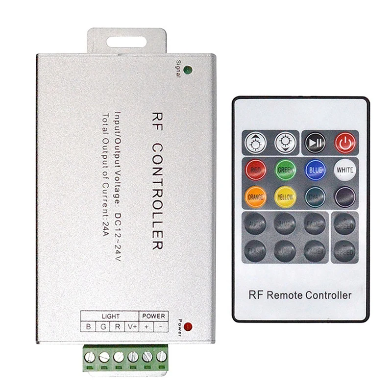 5X Светодиодный Контроллер 12-24 В Низкого Давления RF Красочный 20-Клавишный Пульт Дистанционного Управления RGB Light Bar Затемняющий Контроллер