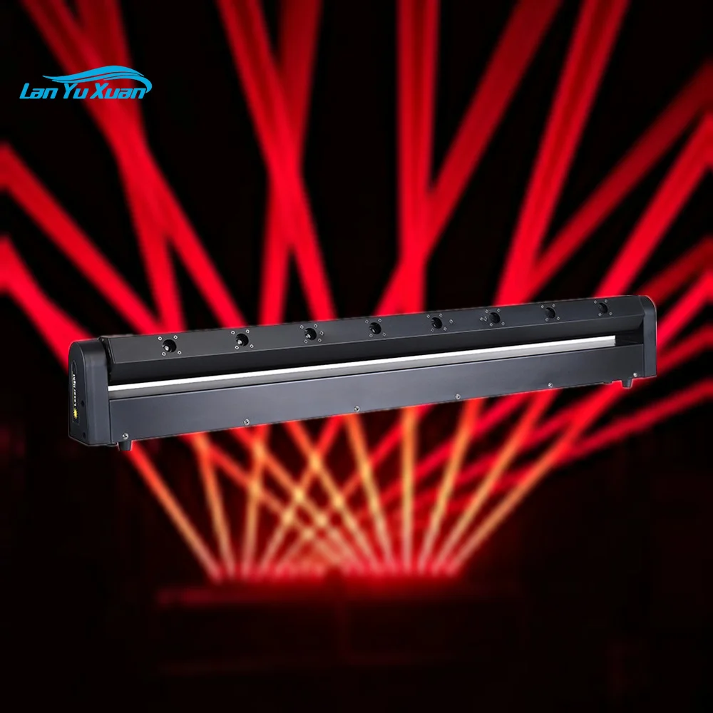 8-глазное RGB движущееся освещение лазерный луч барный светильник dj лазерный световой проектор dmx управление
