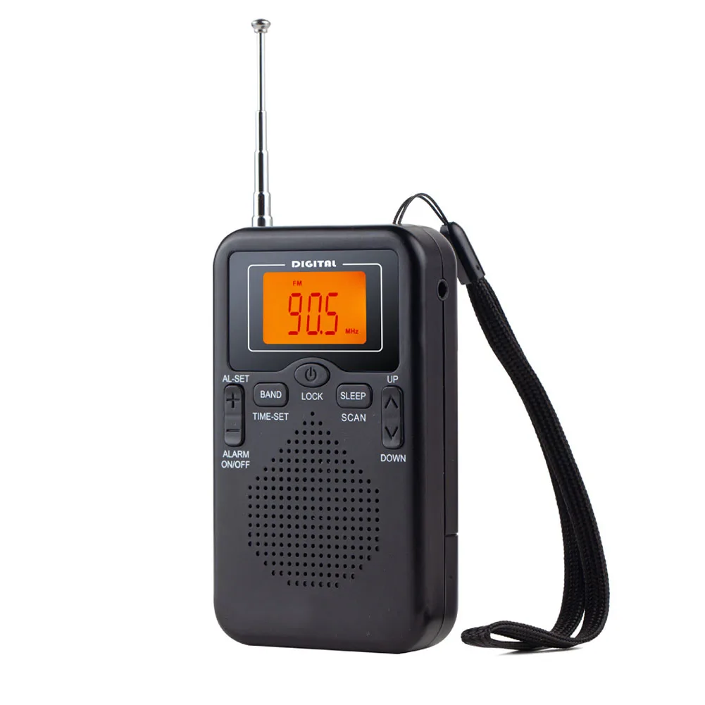 AM FM Walkman Радио Часы Стереоприемник Портативного и компактного дизайна FM 87-108 МГЦ AM Частота 522-1620 кГц Питание от батареи