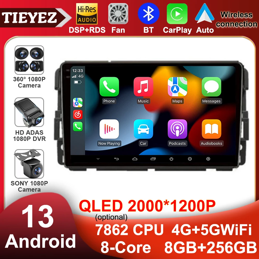 Android 13 Для Toyota Prius XW50 2015-2020 Автомобильный Радио-Видеоплеер 2 din 4G WIFI 360 Камера Мультимедиа Стерео Carplay GPS RDS