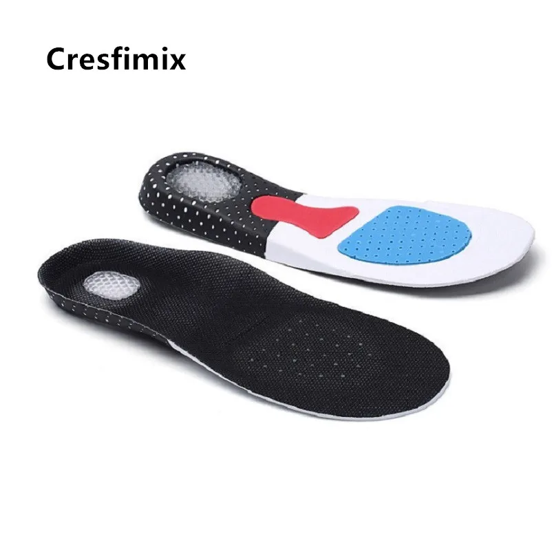 Cresfimix унисекс высококачественная легкая силиконовая стелька для здоровья женская прохладная дышащая мягкая подошва мужская обувь insole a5536