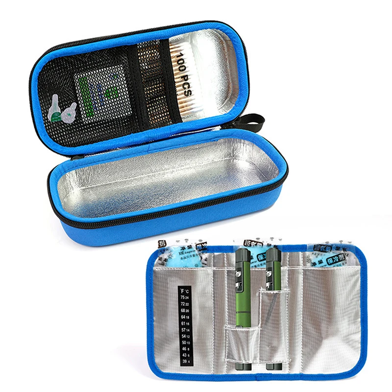 EVA Чехол для инсулиновой ручки, охлаждающая защитная сумка для хранения, медицинский холодильник, карманные пакеты для путешествий, коробка для замораживания лекарств для людей с сахарным диабетом