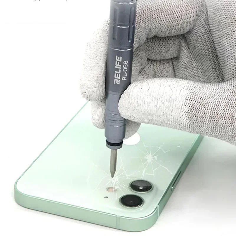 RELIFE RL-066 Инструменты для снятия стеклянной задней крышки с заднего корпуса iPhone, взрыв батареи, Разбивание объектива камеры, ручка для удаления трещин