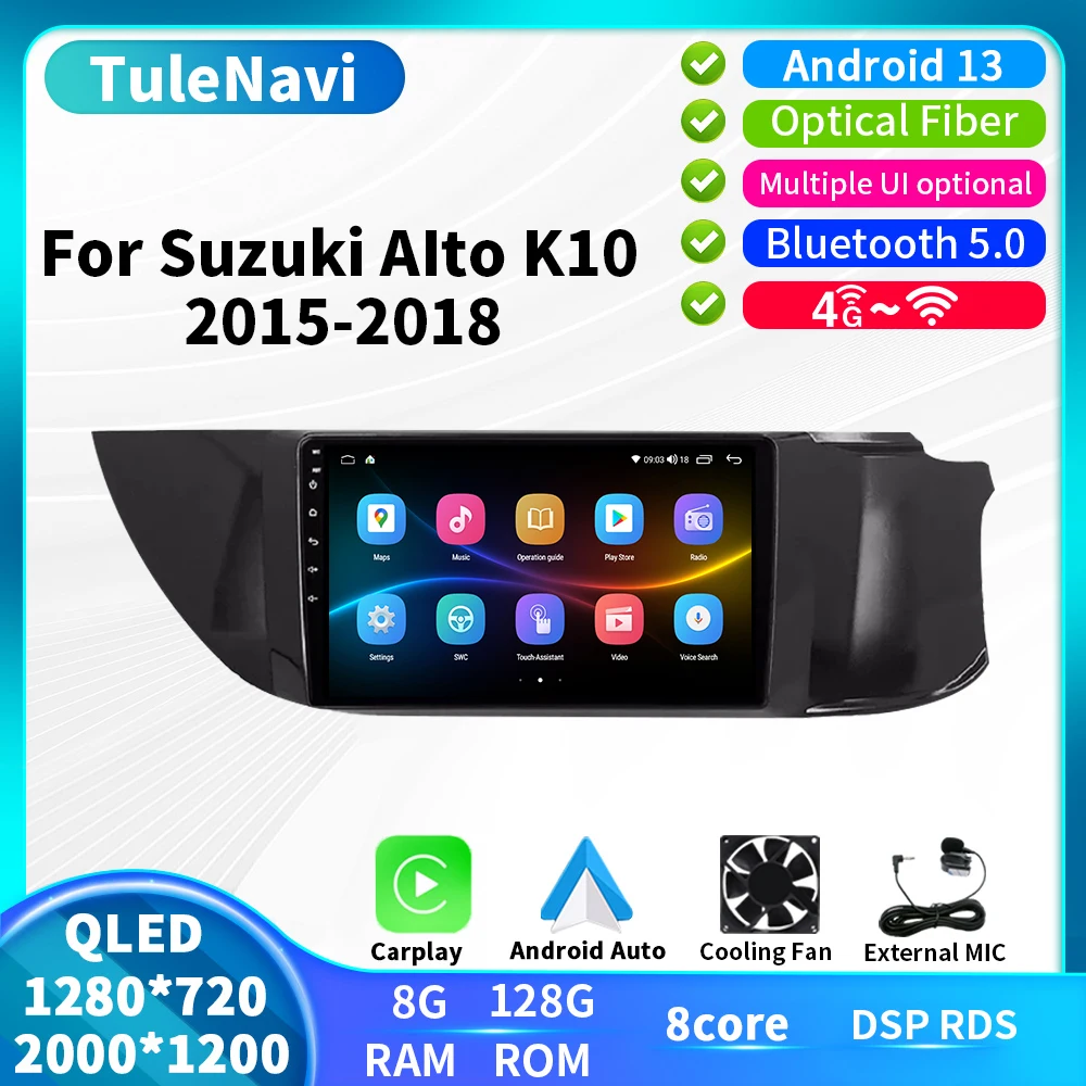T7plus Для Suzuki Alto K10 2015 2016 2017 2018 Carplay Android Auto Автомобильный GPS Навигация Радио Восьмиядерный WIFI BT Мультимедийный Плеер
