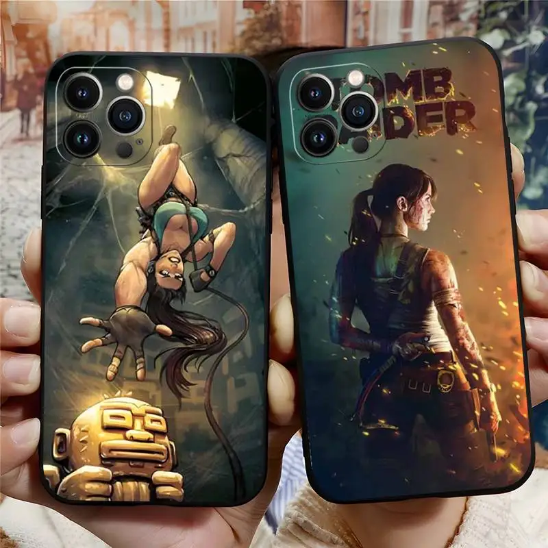 Tomb Raider Чехол Для Телефона iPhone Apple 12 13 11 14 Pro Max Mini Xs X Xr 7 8 6s Plus Se 2020 Противоударная Задняя Крышка