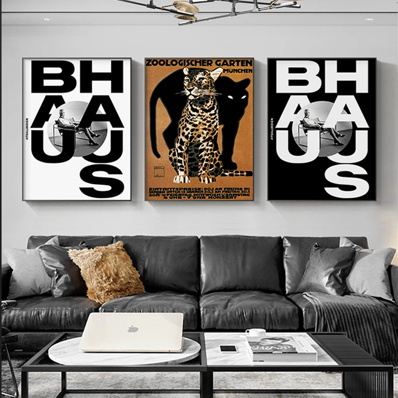 Абстрактные Плакаты с животными Печать Современный Леопард Холст Искусство Домашний Декор Гостиной Украшение спальни Настенная живопись Изображения Тигра