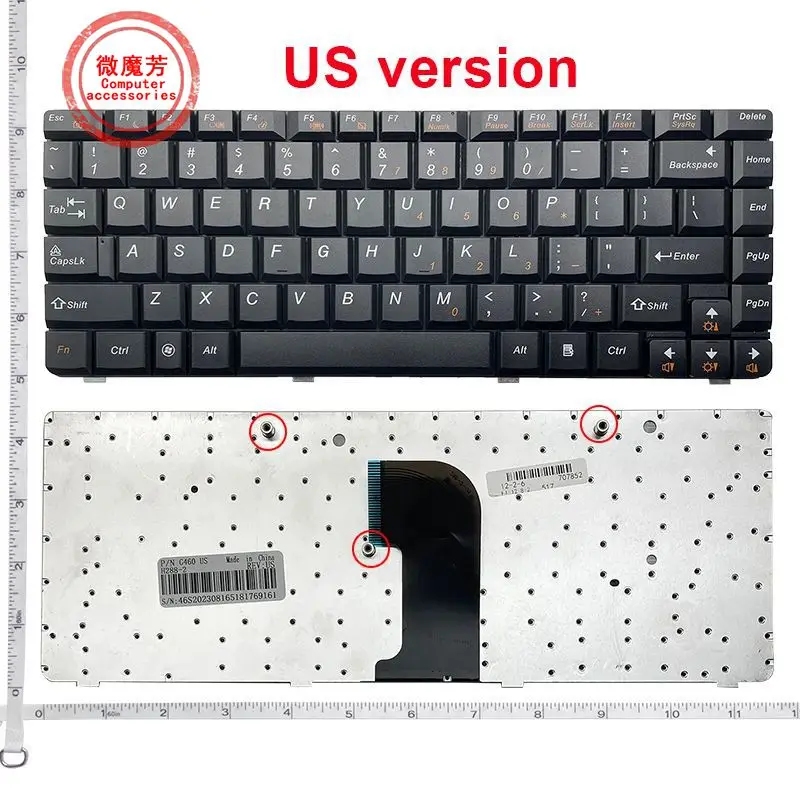 Американская Черная Новая английская замена клавиатуры ноутбука Lenovo G460 G460A G460E G460AL G460EX G465