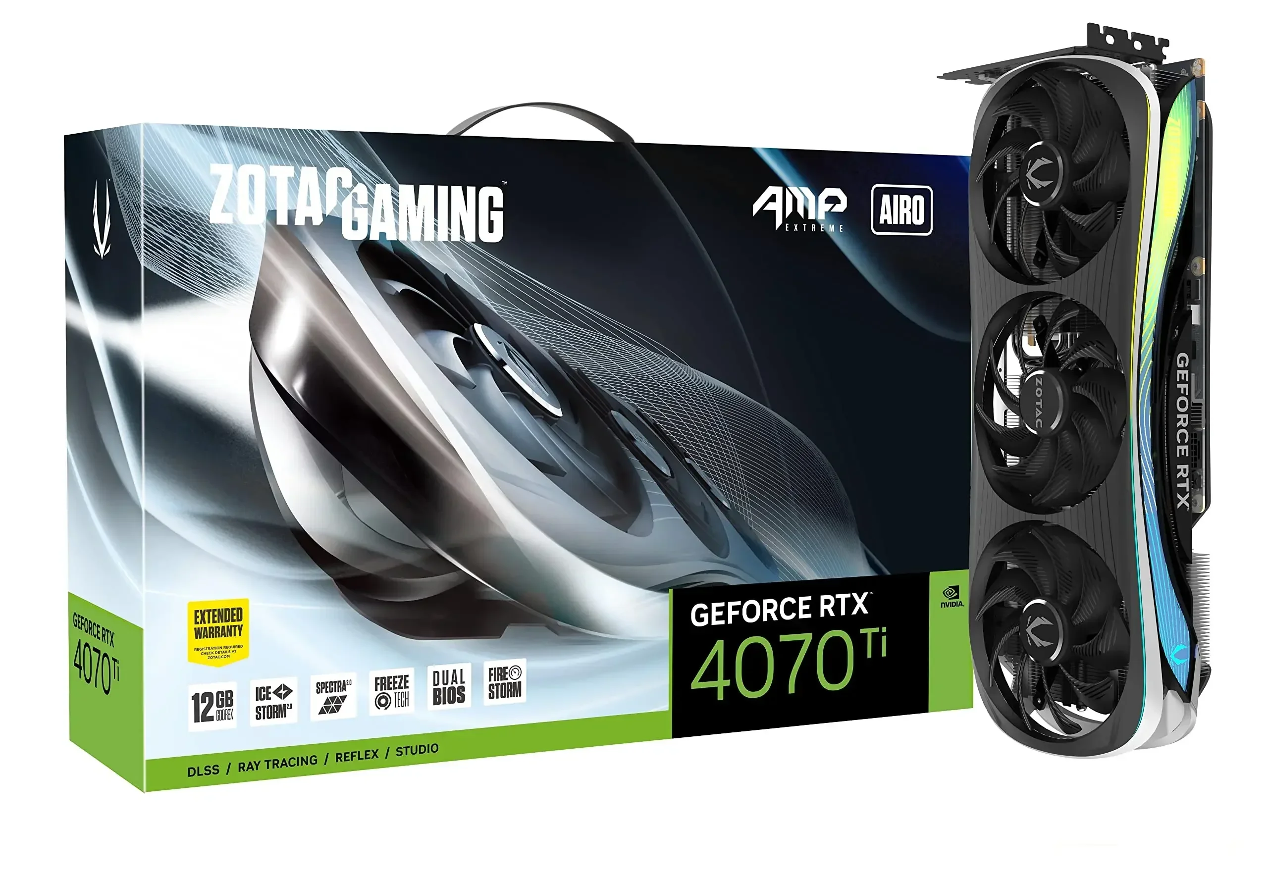 Видеокарта GeForce RTX 4070 Ti и Extreme AIRO с поддержкой 1000%%% ZO TAC