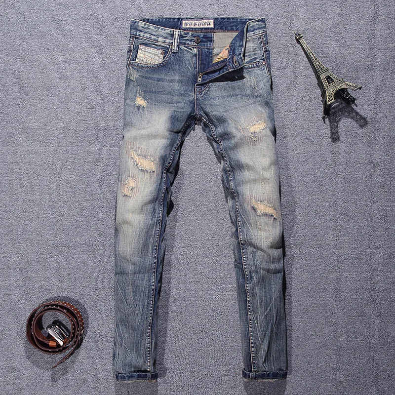 Высокие уличные рваные мужские джинсы Мужская одежда Y2k Уличная одежда Повседневные брюки Грузовые брюки Мужские Брюки карго Мужские