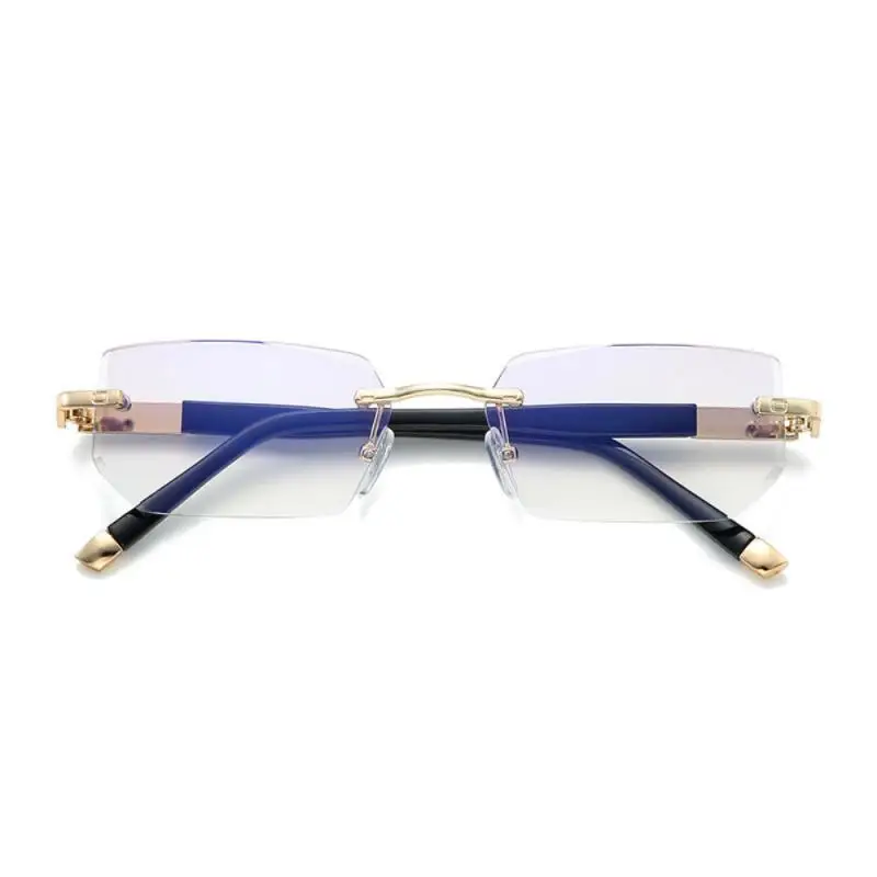 Горячая распродажа, модные очки для чтения с синим светом, мужские квадратные очки для чтения без оправы, женские изысканные TR90