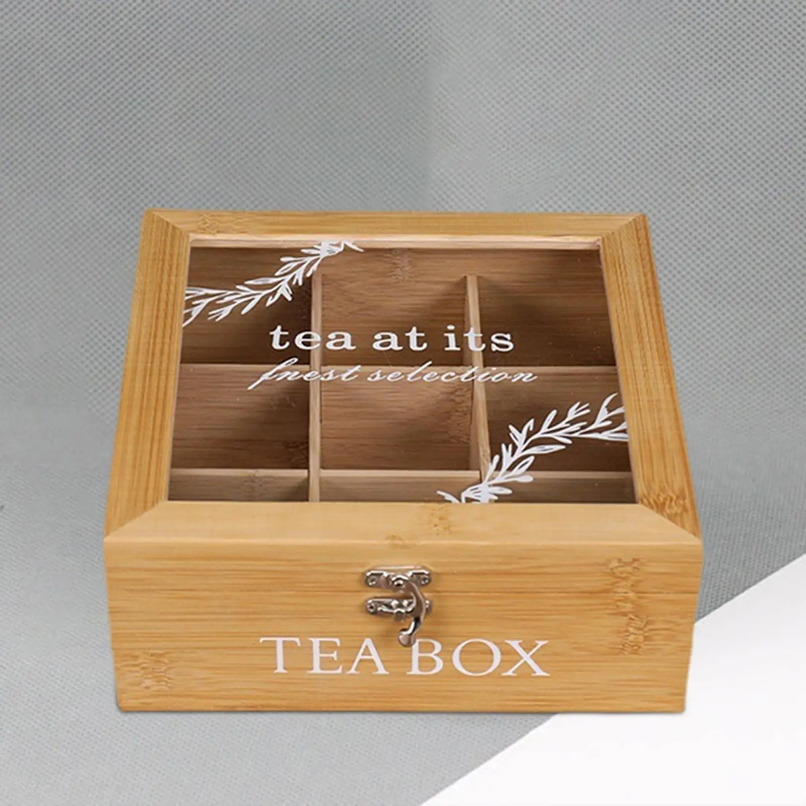 Деревянная коробка для чая, Многоцелевой держатель для пакетиков сахара, разделенный Органайзер для ювелирных изделий для рабочего стола, кухни, домашних шкафов