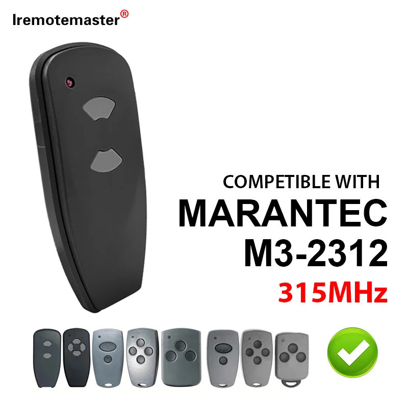 Для Marantec M3-2312 2-кнопочный Пульт Дистанционного Управления Гаражными Воротами с частотой 315 МГц
