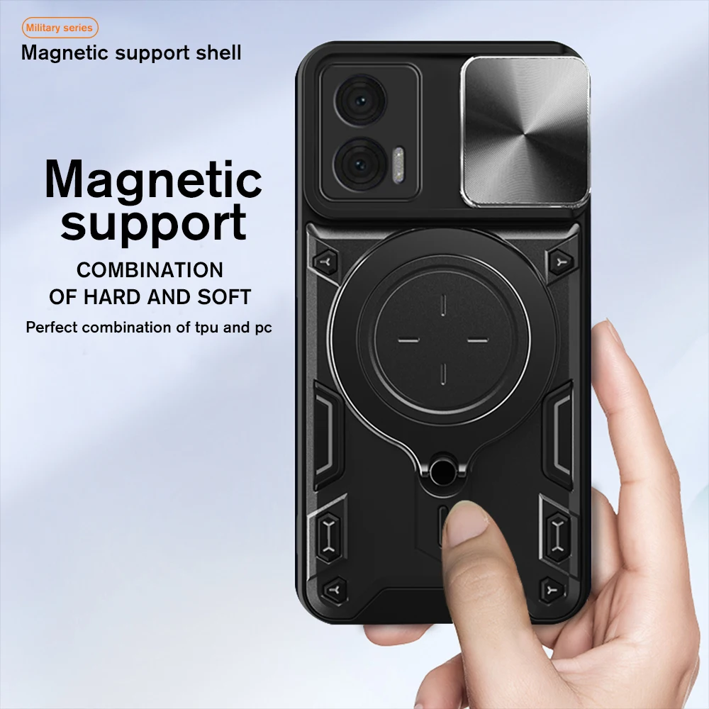 Для Motorola Edge 30 Neo Lite Чехол Push-Камера Противоударный Чехол Moto X30 S30 Pro Edge30 Ultra Fusion Автомобильное Магнитное Кольцо Подставка Саппу