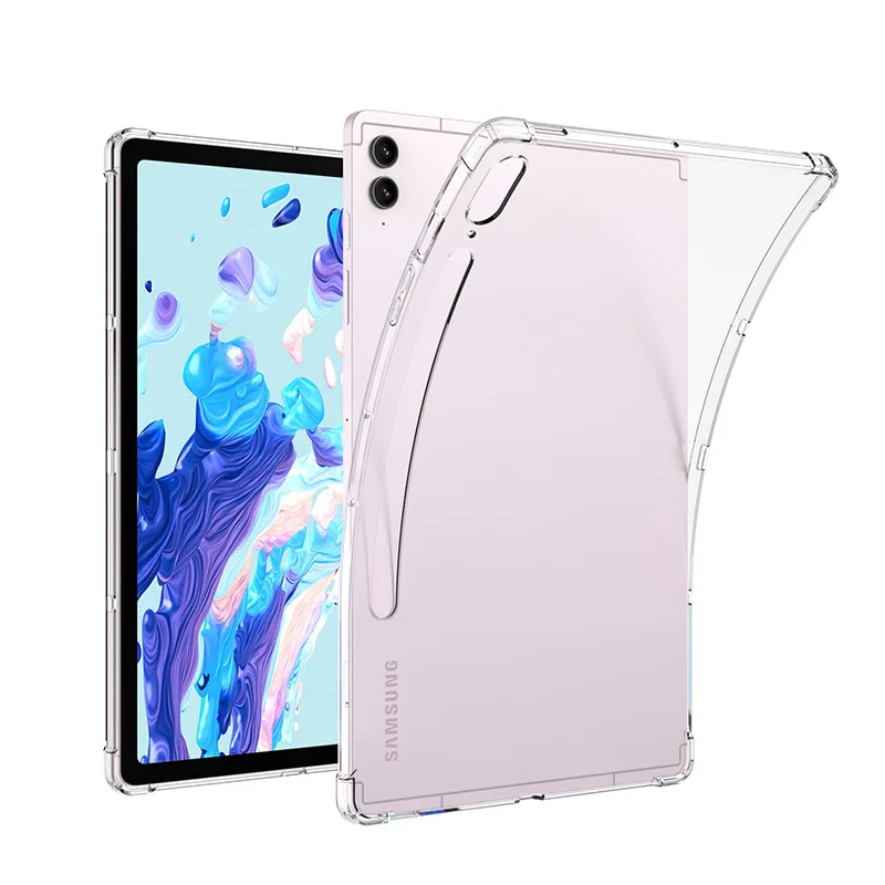 Для Samsung Galaxy Tab S9 FE A9 Plus Чехол Aribag Прозрачный Силиконовый Чехол Samsang S8 S7 A7 A9 + TabS9 FE + S9 + S8 + Бампер для планшета