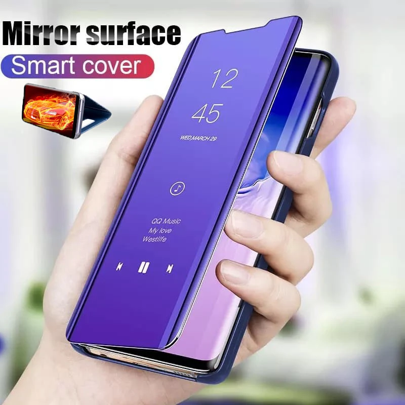 Для Xiaomi Poco M5 4G Case Clear View Smart Mirror Откидная Кожаная Крышка Little Poko Poxo M5 M5 5M 4G Pocom5 Магнитная Подставка Fundas