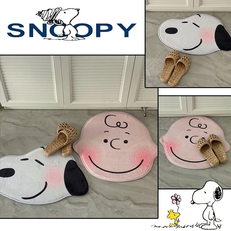 Коврик для пола Snoopy Charley, Мультяшный домашний ковер с мягкой памятью для ванной комнаты, вход в дверной проем ванной комнаты, Суперпоглощающий коврик для ног