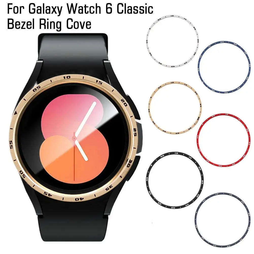 Кольца Безеля Для Samsung Galaxy Watch 6 43 мм 47 мм Бампер Из Нержавеющей Стали Защитный Чехол Для Смарт-Часов С Защитой От царапин C3V6