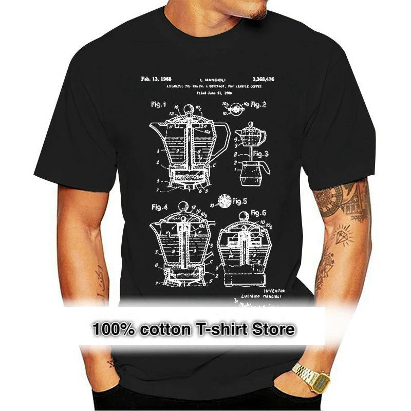 Модная рубашка Coffee Moka Pot 2021 Рубашка бариста, футболки владельца кофейни, ресторана, кафе