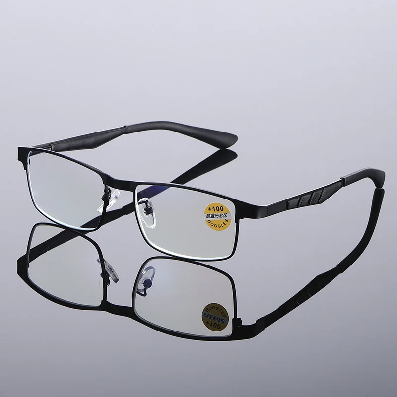 Мужские очки для чтения, Женские Очки для пресбиопии, компьютерные очки, блокирующие синий свет, оправа для очков из стали TR90