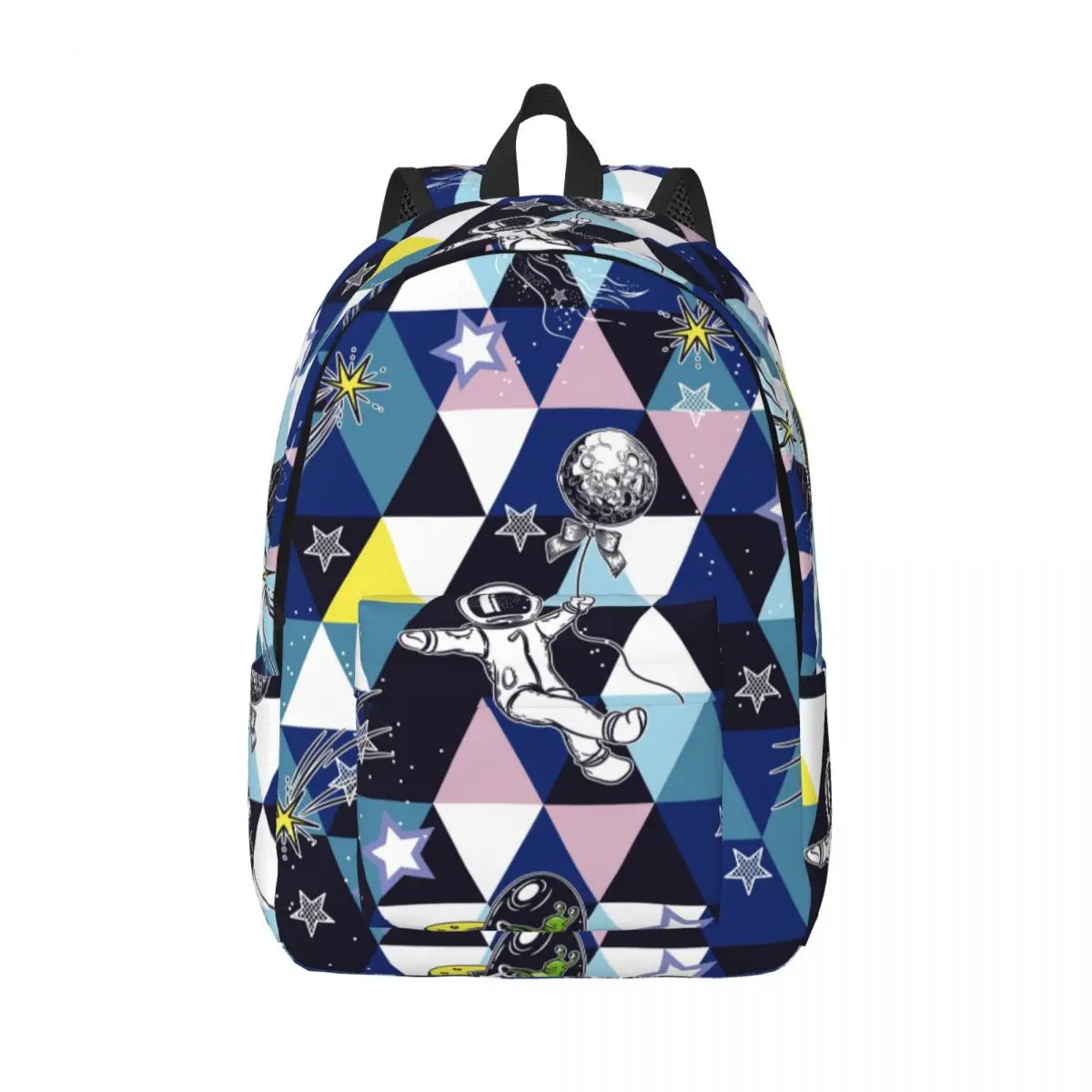 Мужской женский рюкзак, школьный рюкзак большой емкости для студентов, астронавтов и инопланетян, школьная сумка в стиле пэчворк