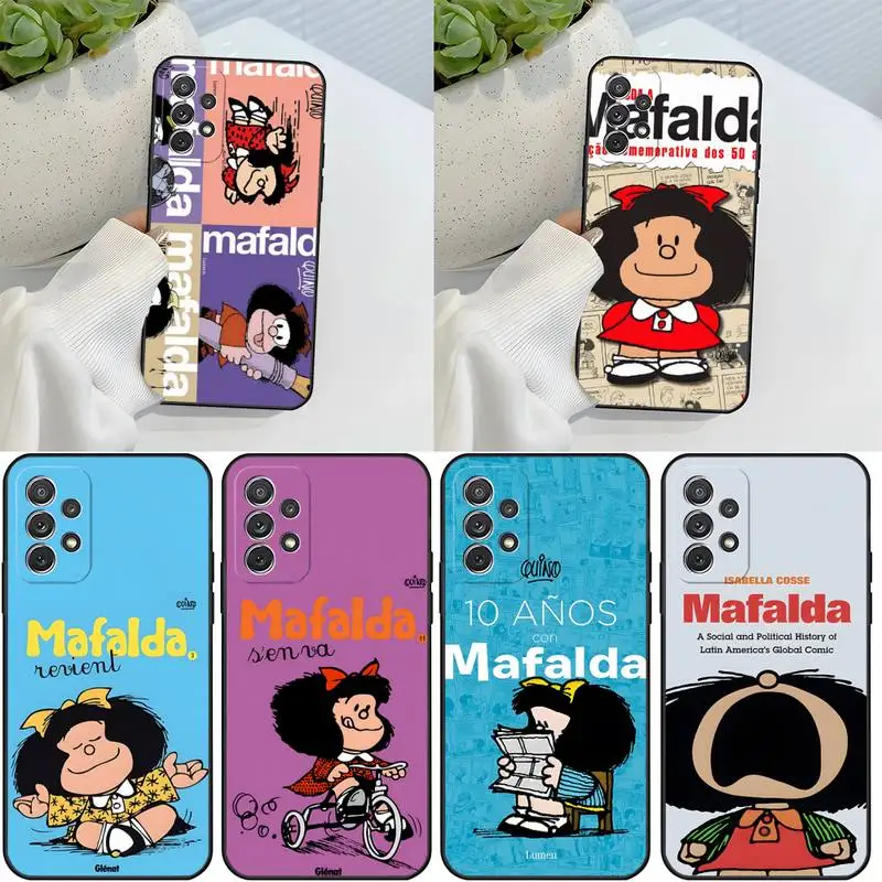 Мультяшный Чехол Для Телефона Mafalda Samsung M 10 11 20 30 S 31 51 21 S 5 6 Edge Plus Prime S8 9S7 Edge Чехол Для Мобильных Телефонов
