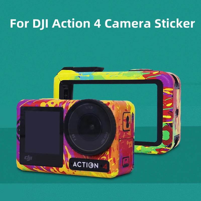 Наклейка для спортивной камеры DJI Action 4 Наклейка с полным покрытием Пленка ПВХ Аксессуары для камеры DJI Osmo Action 4