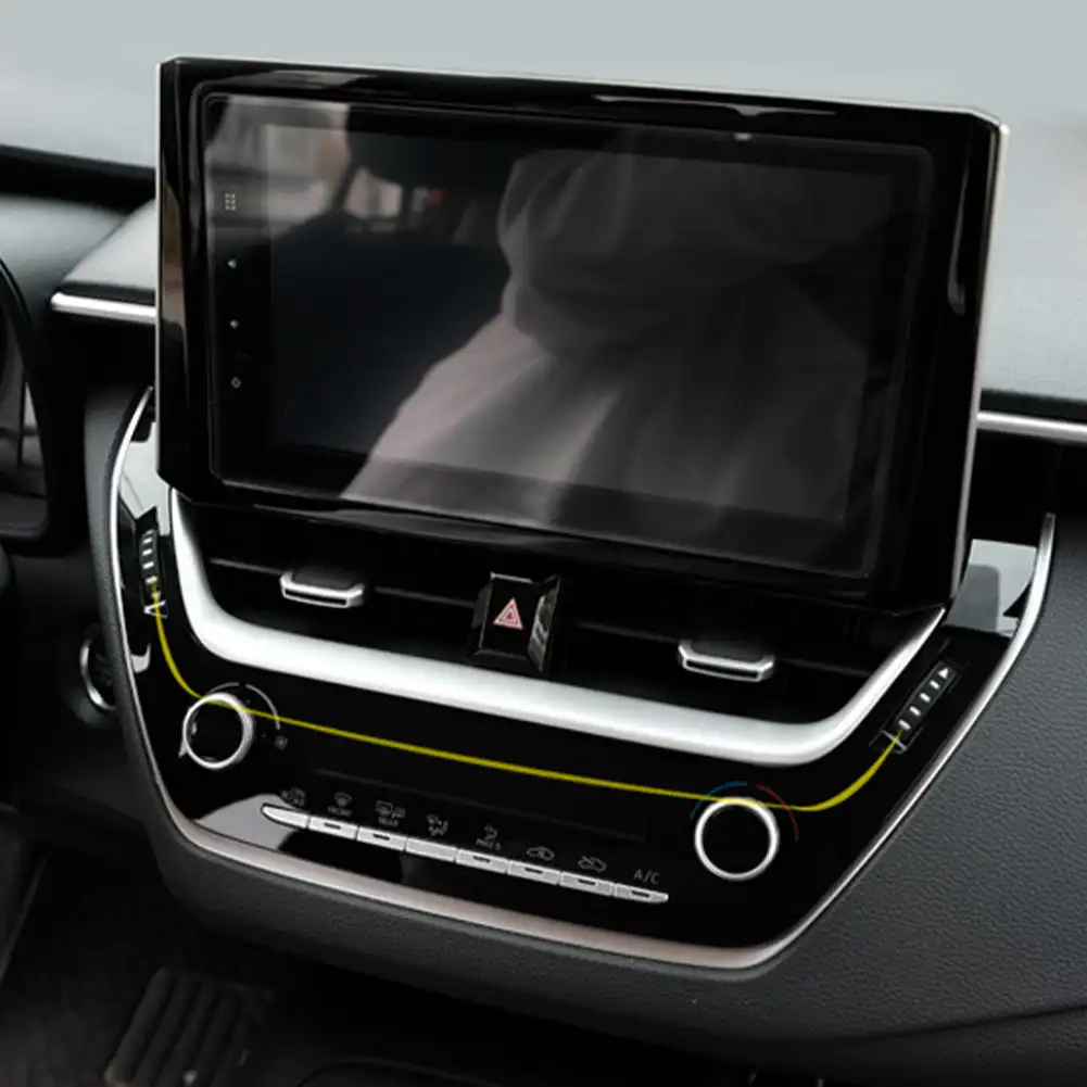 Наклейка с накладкой на автомобильную навигационную полосу для Toyota Corolla E210 2019-2022 Аксессуары для стайлинга автомобилей Матовый /Углеродное волокно