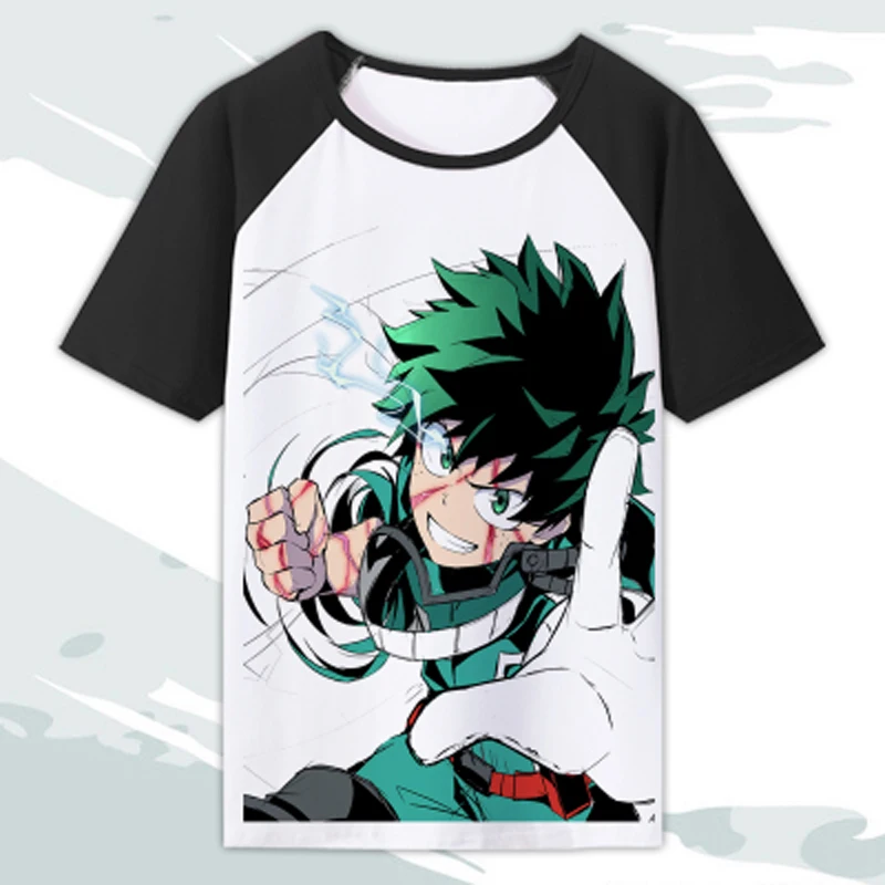 Новая футболка для косплея Boku no Hero Academia, футболка с аниме My Hero Academia, футболка Izuku Midoriya, футболки, топ