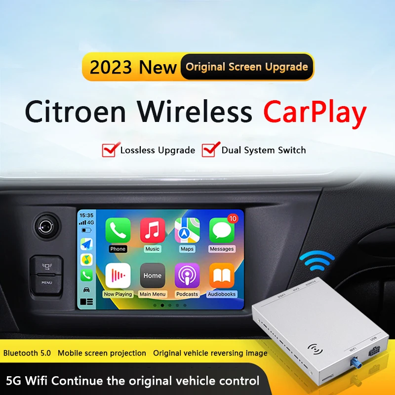 Новый WiFi Беспроводной Apple Carplay Android Auto Для Peugeot и Citroen SMEG и MRN NAC 208 308 508 3008 и C4 DS3 DS5 Поддержка Камеры Заднего Вида