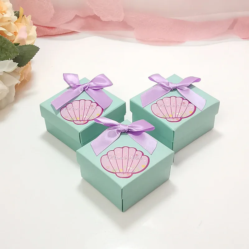 Подарочная коробка Синие маленькие коробочки для упаковки подарков Синие подарочные пакеты Свадебные сувениры Коробка конфет для свадьбы и помолвки на День рождения