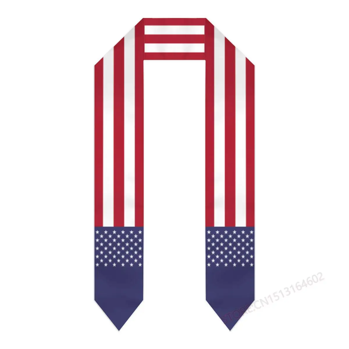 Пользовательское название Или логотип Американский Шарф с флагом США, Выпускной палантин, пояс для международного обучения за границей
