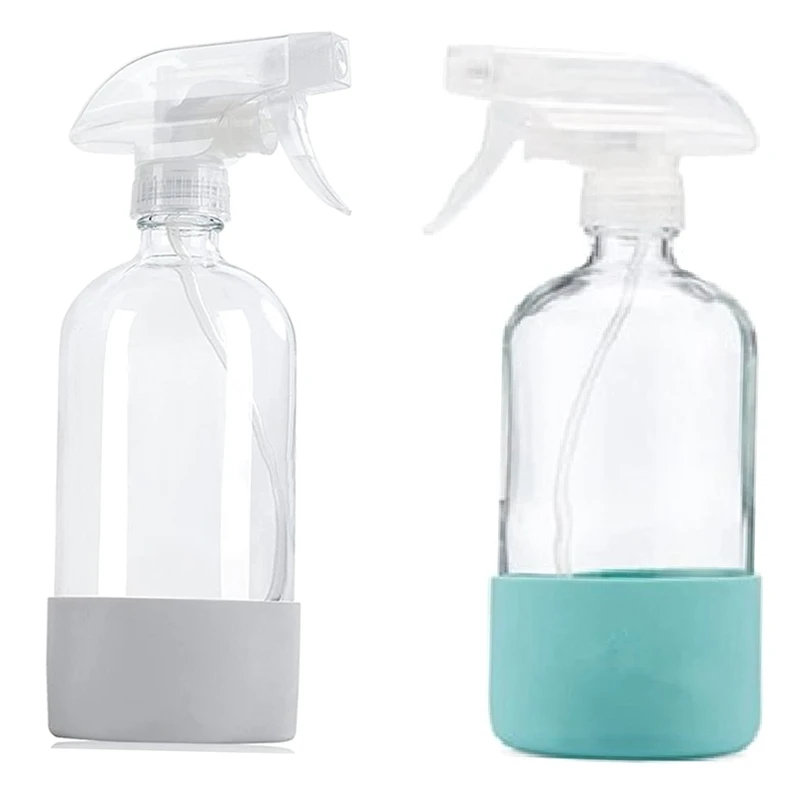 Прозрачные распылители, Многоразовая пустая бутылка С силиконовой втулкой Для чистящих растворов, распылитель воды