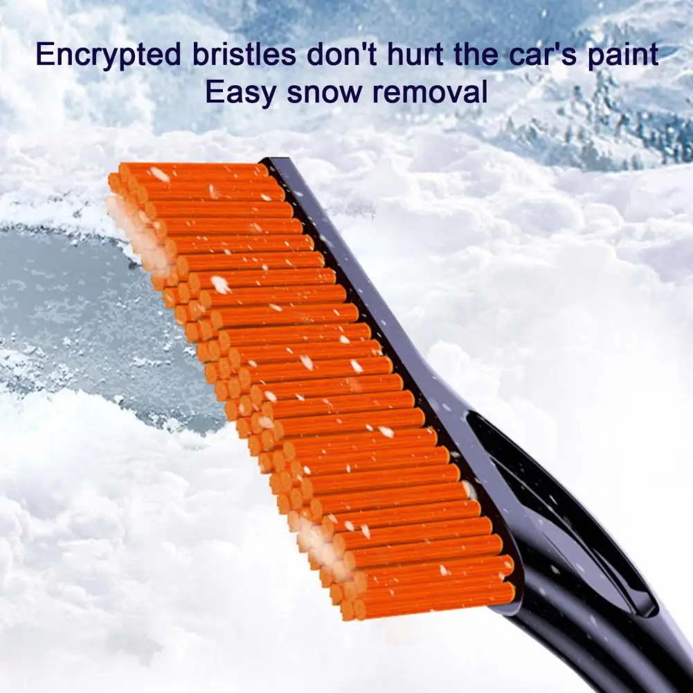 Простой в использовании скребок для снега Эффективная Автомобильная щетка для уборки снега, Скребок для льда со съемной длинной ручкой для легкого снятия снега с лобового стекла для эффективного