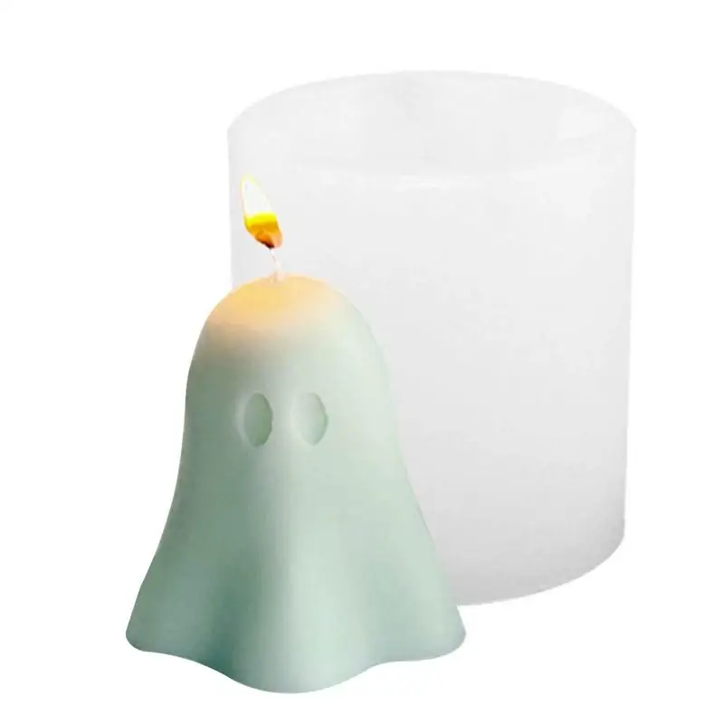 Форма для изготовления свечей на Хэллоуин, уникальная 3D свеча-призрак на Хэллоуин, 3D Силиконовые формы для изготовления свечей, украшение для дома, форма для поделок, подарок