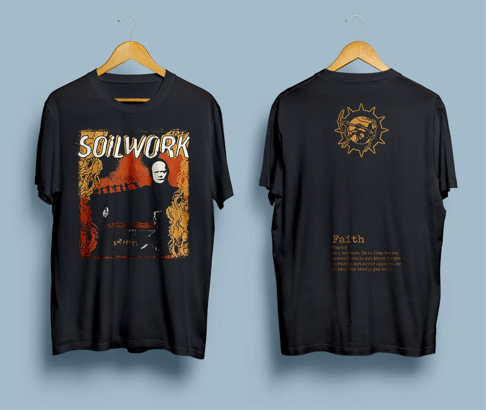 Футболка Soilwork шведской мелодик-дэт-метал группы Faith, размер S-2XL