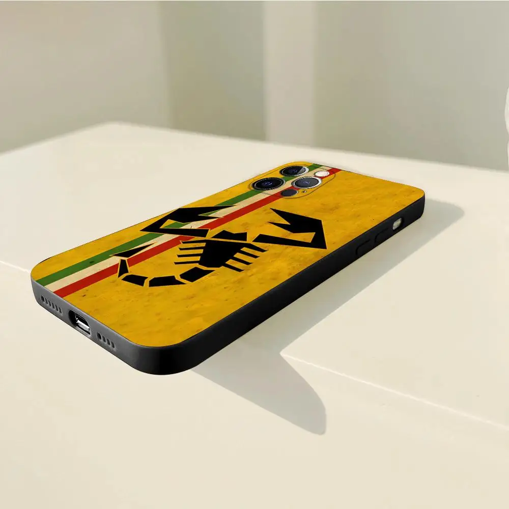 Чехол Для телефона A-Abarth Scorpions Новый 2023 Для iPhone 15 14 12 13 11 Pro Max Mini X XR XS Max 7 8 Plus Силиконовый Чехол В виде ракушки