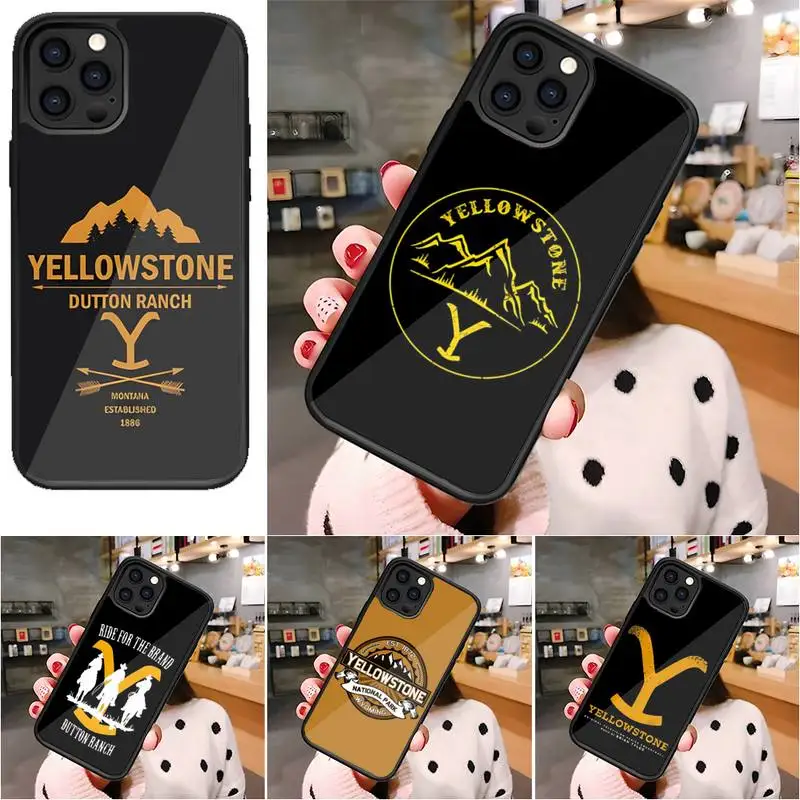 Чехол для телефона Yellowstone PC + TPU Для Samsung Galaxy S21 S10 S20 S22 S30 Plus Note 10 Pro 20 Ультра Дизайнерская Задняя Крышка