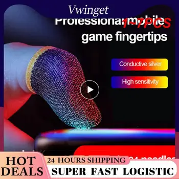 1-7 шт. Супертонкий игровой рукав для пальцев, дышащие кончики пальцев для мобильных игр Pubg, рукава для пальцев с сенсорным экраном для игр  5
