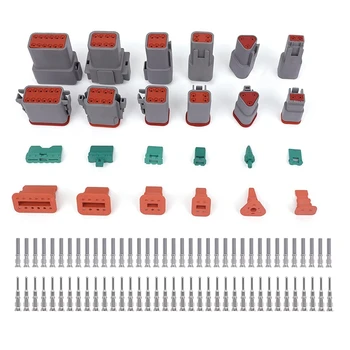 1 Комплект автомобильных электрических разъемов серии DT с штампованными контактами 16 размера  5