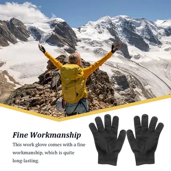 1 пара рабочих перчаток, защитное снаряжение, утолщенный дизайн, Многофункциональные рукавицы против порезов, Высокопроизводительные промышленные принадлежности  5