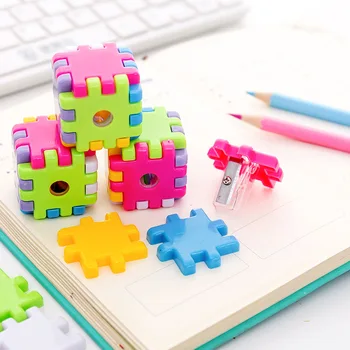 1 шт. Креативные кубики Kawaii, точилка для карандашей, канцелярские принадлежности, школьные принадлежности для офиса, новинка, подарочный кубик Рубика, забавная игрушка  10