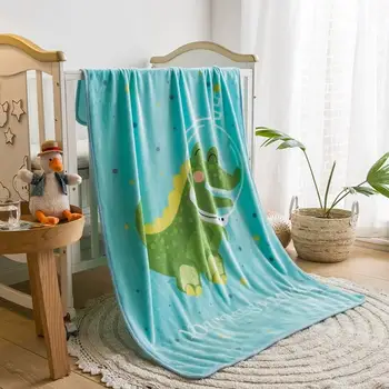 1 шт. Мультяшное флисовое Фланелевое одеяло Одеяло с животными для детей, подарок для мальчиков и девочек, кровать, диван, Супер Мягкий теплый  5