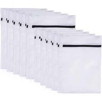 10 упаковок мешков для белья в стиральной машине, сетчатых мешков для белья на молнии, мешков для белья для блузок, бюстгальтеров, чулочно-носочных изделий (5S + 5L)  4