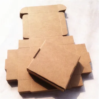 100ШТ Картонная коробка из плотной Крафт-бумаги 350ГСМ 