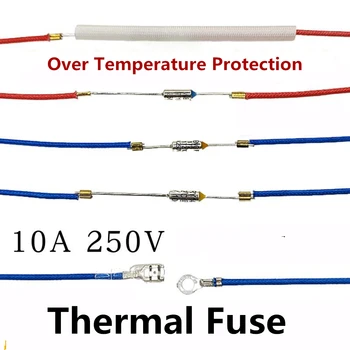 10A 250V 142℃/172℃/185℃/192℃/216℃/240℃ Предохранители для рисоварки Температурный предохранитель для Электрической скороварки Запасные части  5