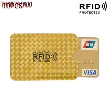 10шт защитных чехлов для кредитных ID-карт RFID, блокирующих защитный экран, Противоугонный F3MD  10